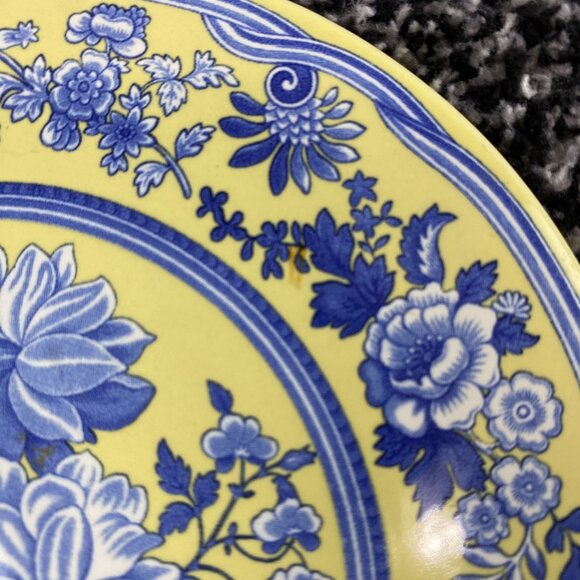 Vintage SPODE Blue Room Yellow Hanging Trivet 6.75" #L0407 Set of 2 Rare - Picture 9 of 9